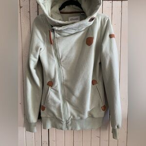 Light Sage Green Wanakome Zip Up Hoodie - Ladies Small